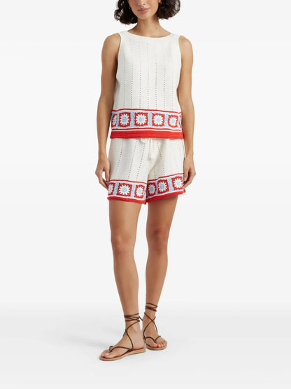 Crochet-Knit Top