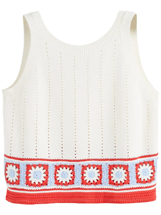 Crochet-Knit Top