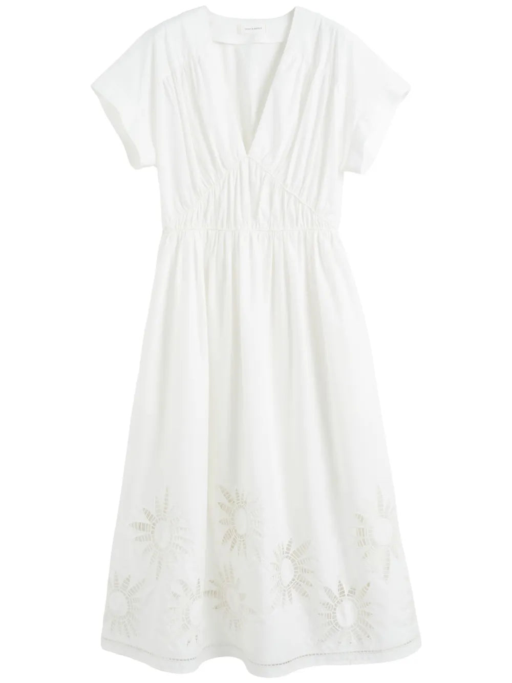 Broderie-Anglaise Midi Dress