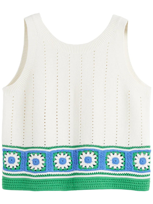 Crochet-Knit Top