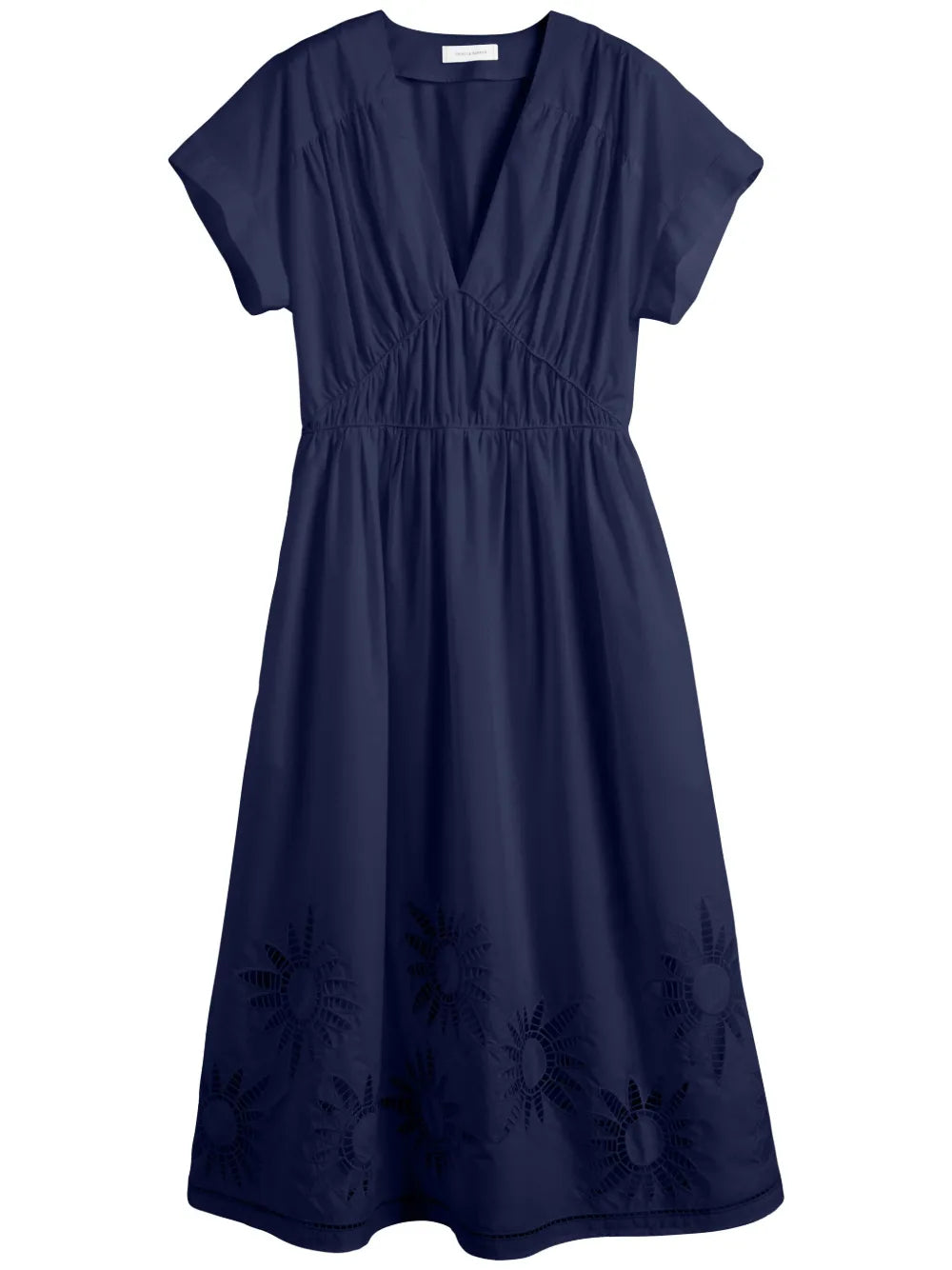 Broderie-Anglaise Midi Dress
