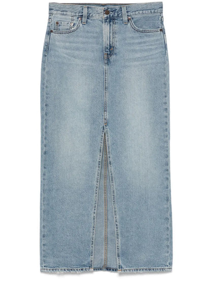 Ankle Column Maxi Skirt
