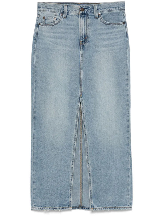 Ankle Column Maxi Skirt