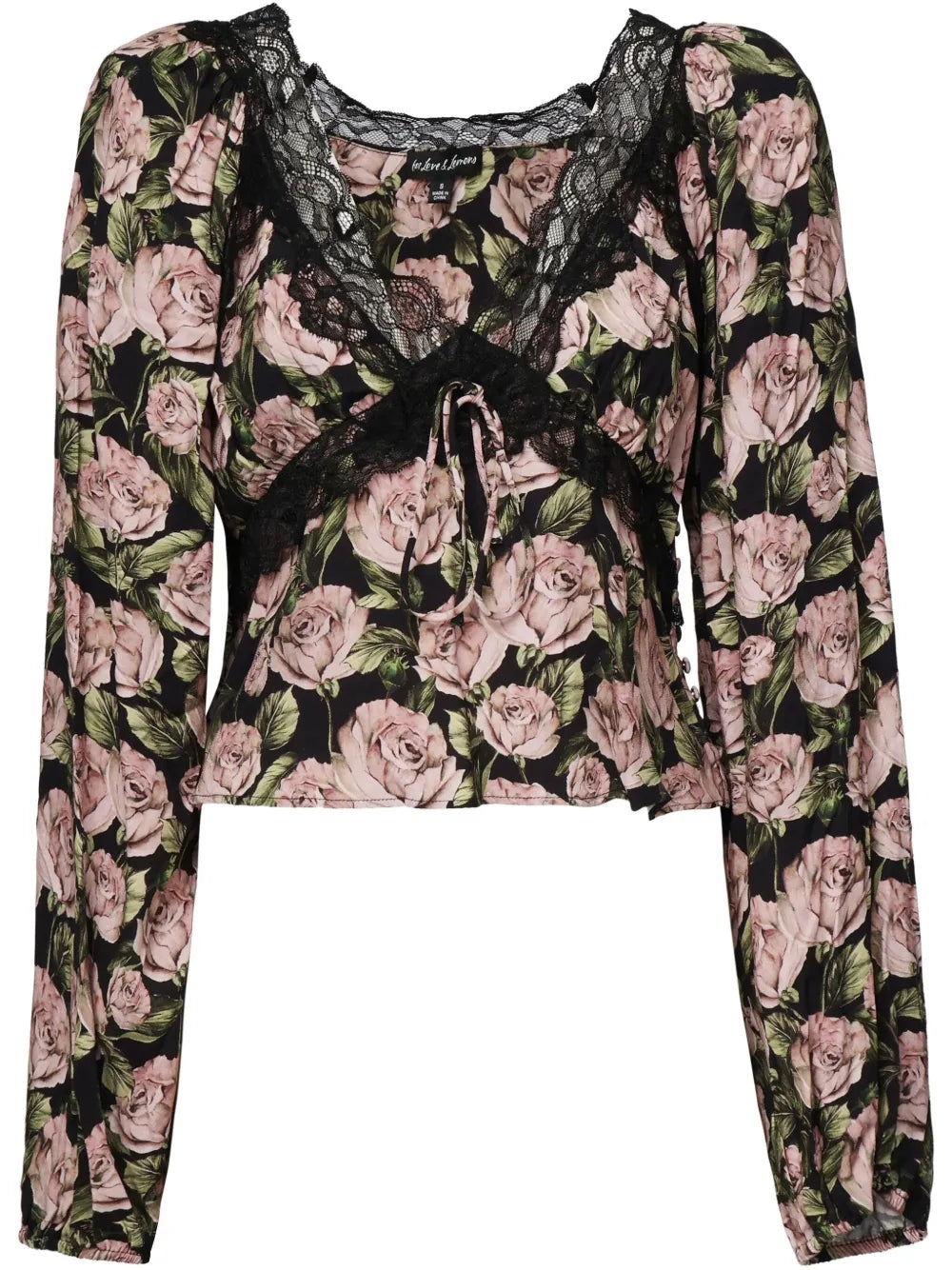 Floral-Print Blouse