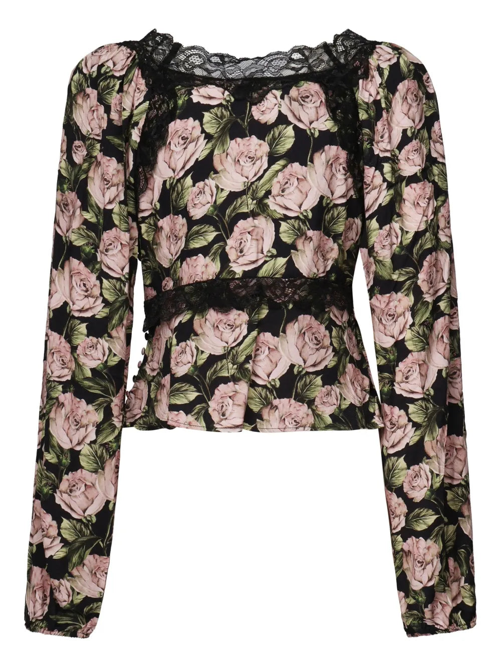 Floral-Print Blouse
