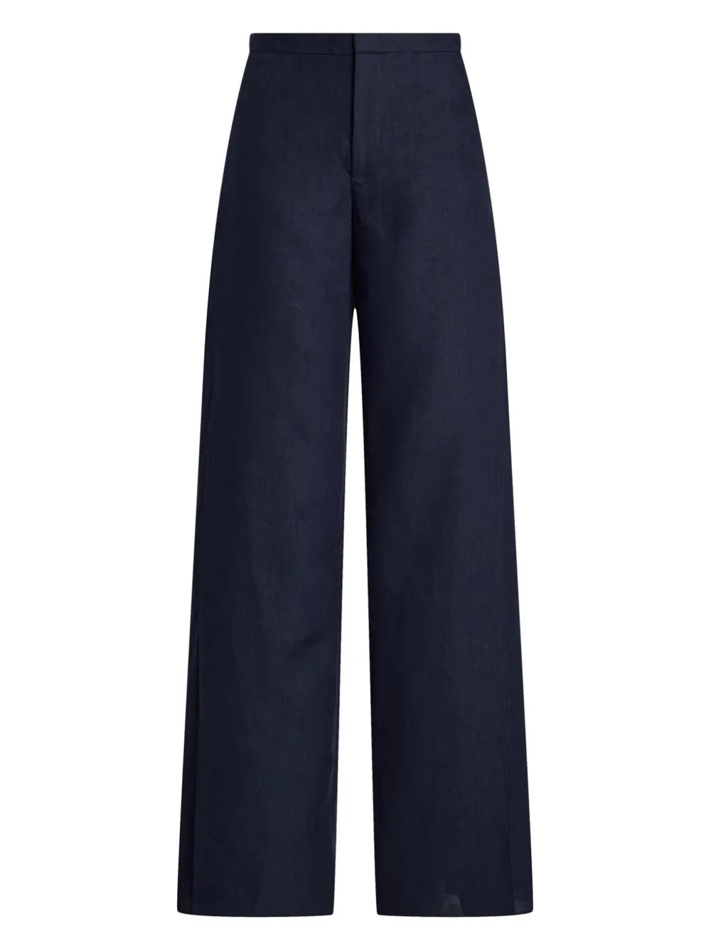 Linen Straight-Leg Trousers