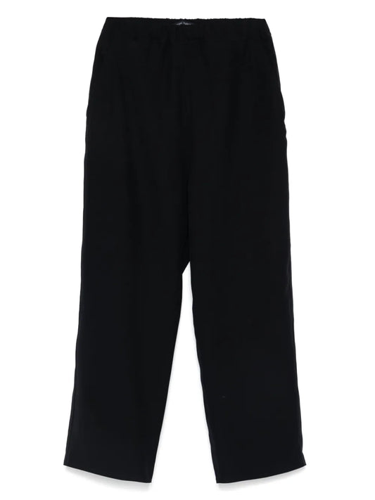 Crepe Straight Trousers