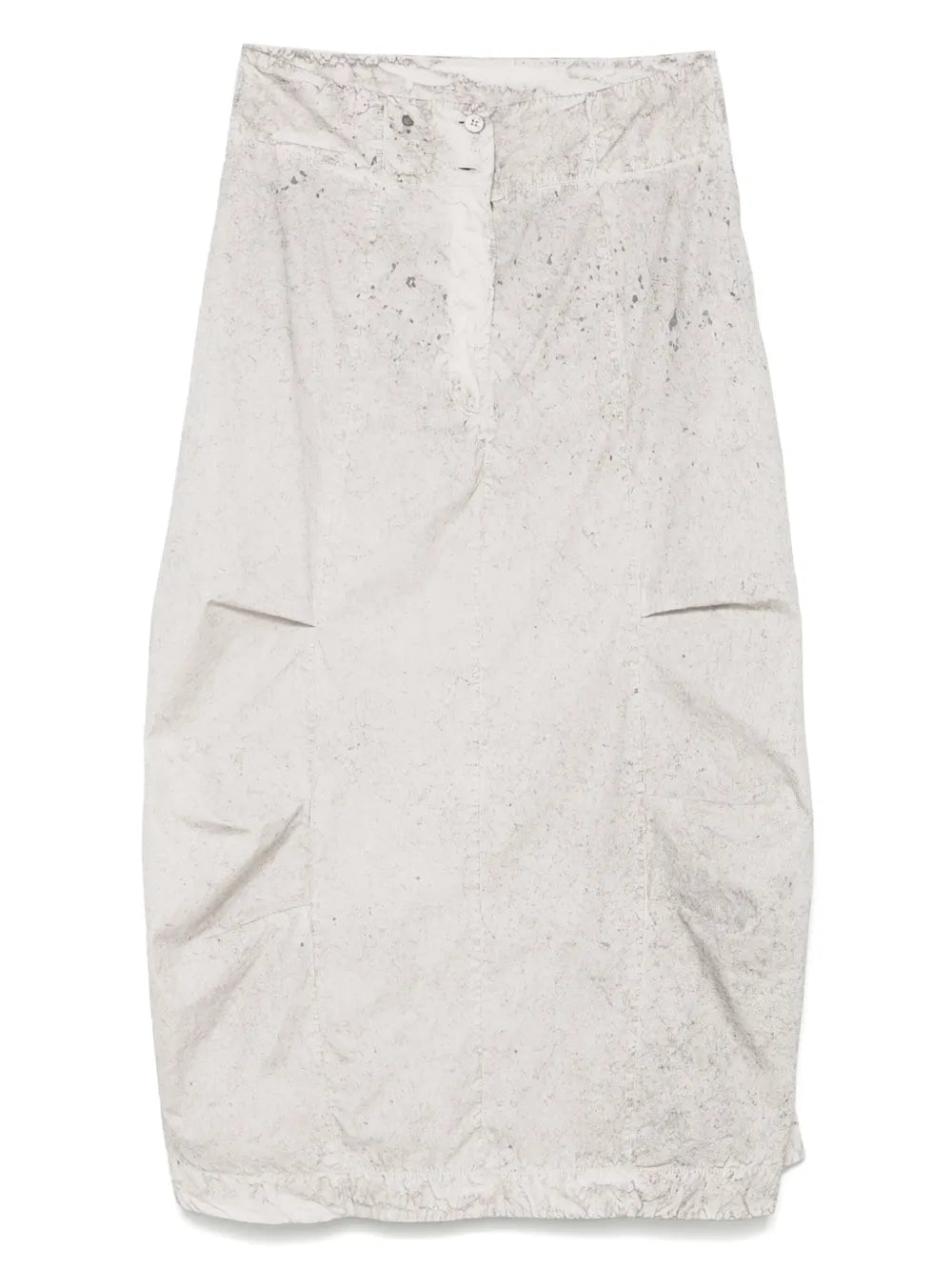 Abstract-Print Midi Skirt