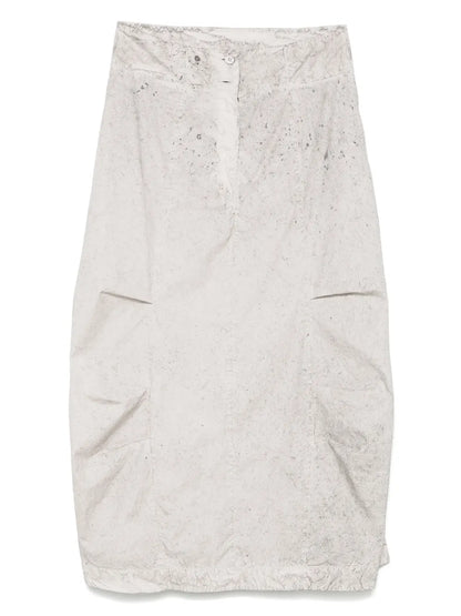 Abstract-Print Midi Skirt