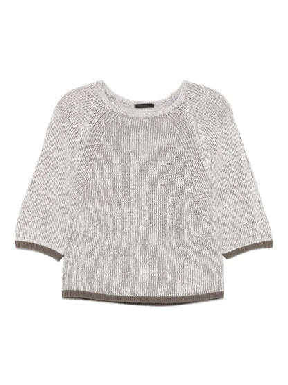 Contrast-Trim Sweater