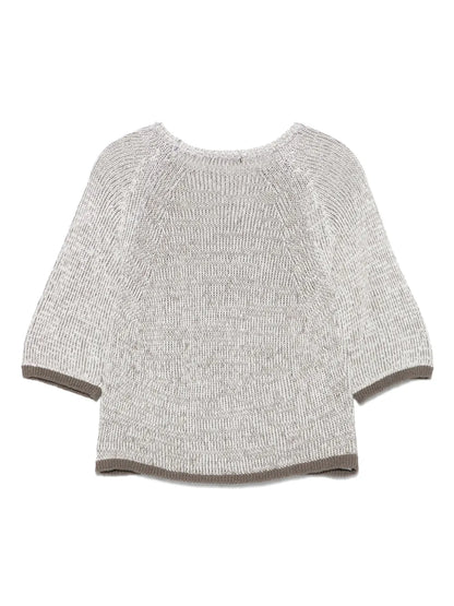 Contrast-Trim Sweater