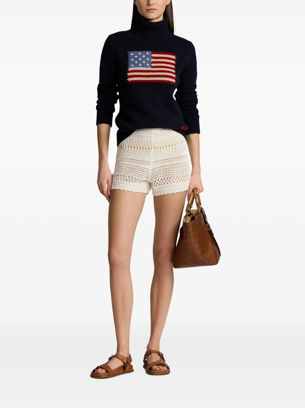 Crochet-Knit Shorts