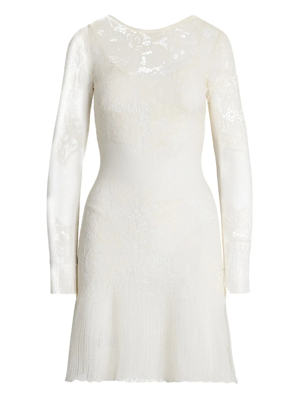 Lace-Embroidered Minidress