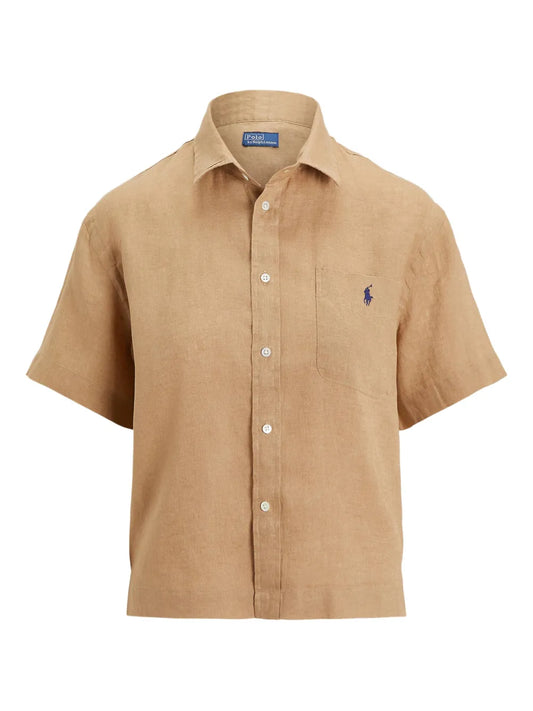 Short-Sleeve Linen Shirt