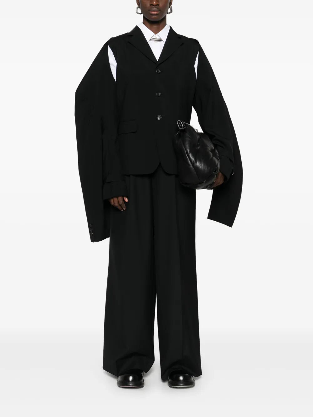 Detachable-Sleeves Blazer
