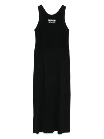 Logo-Patch Midi Dress