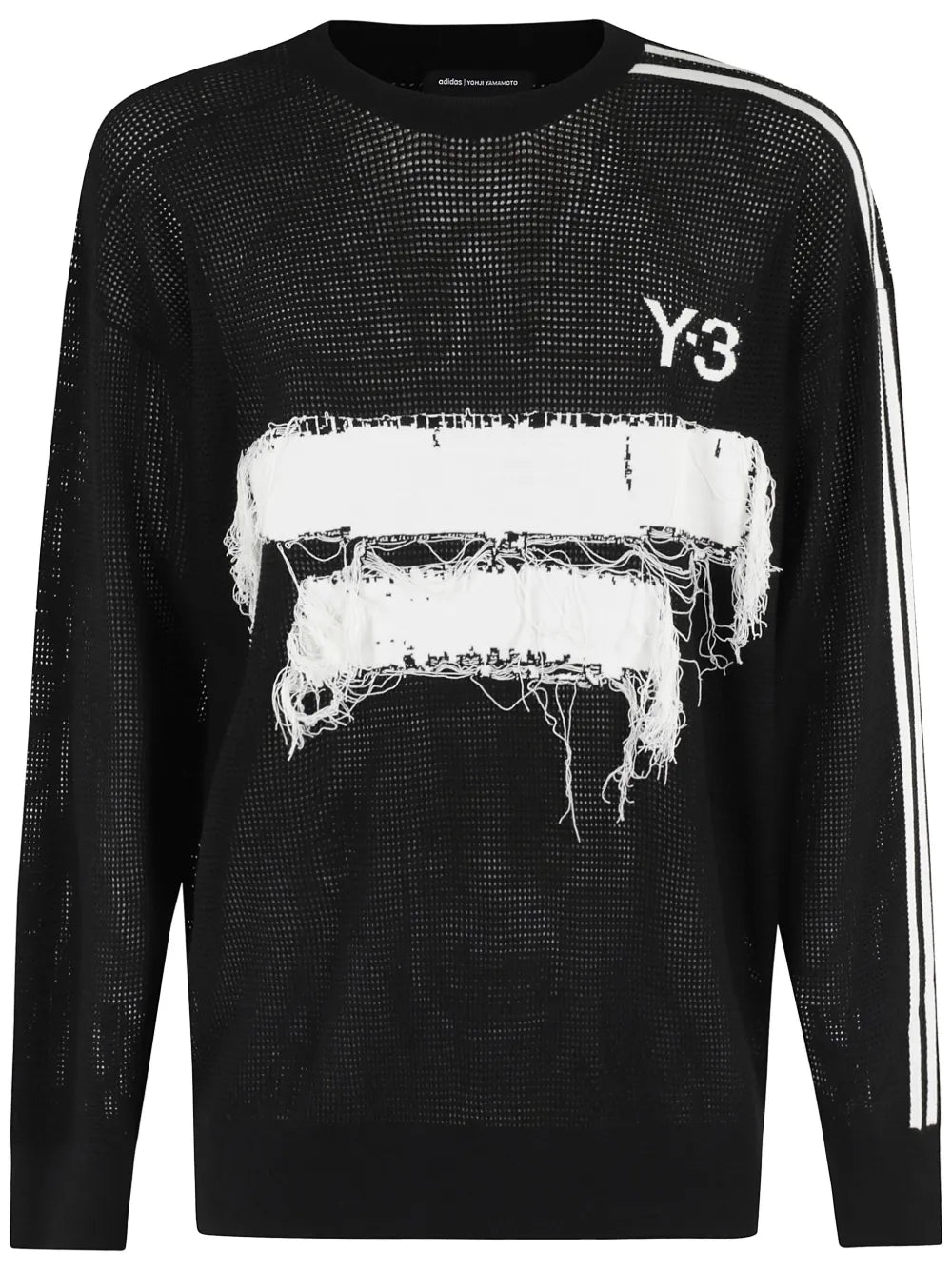 Frayed-Patch Detailing Sweatshirt