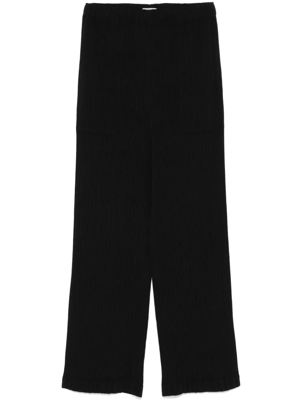 Hatching Pleats Trousers