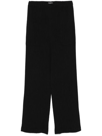 Hatching Pleats Trousers