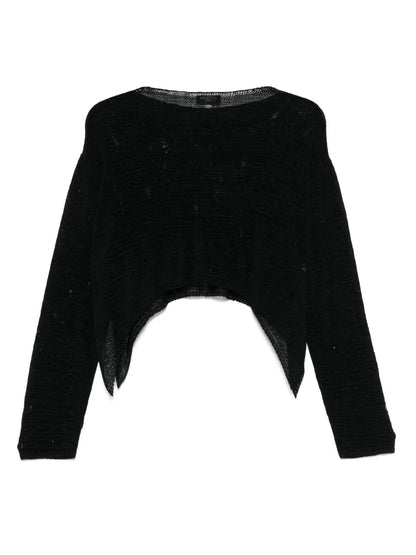 Ripped-Detailed Sweater