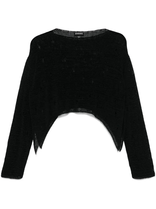Ripped-Detailed Sweater