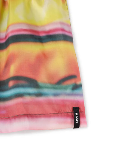 Abstract-Print Shorts
