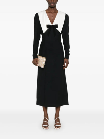 Crepe Midi Dress