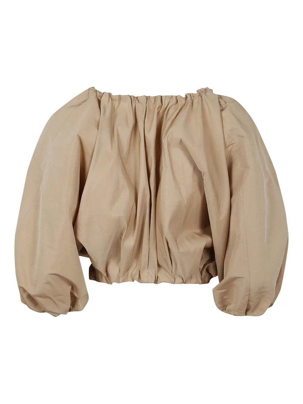 Puff-Sleeves Crop Top