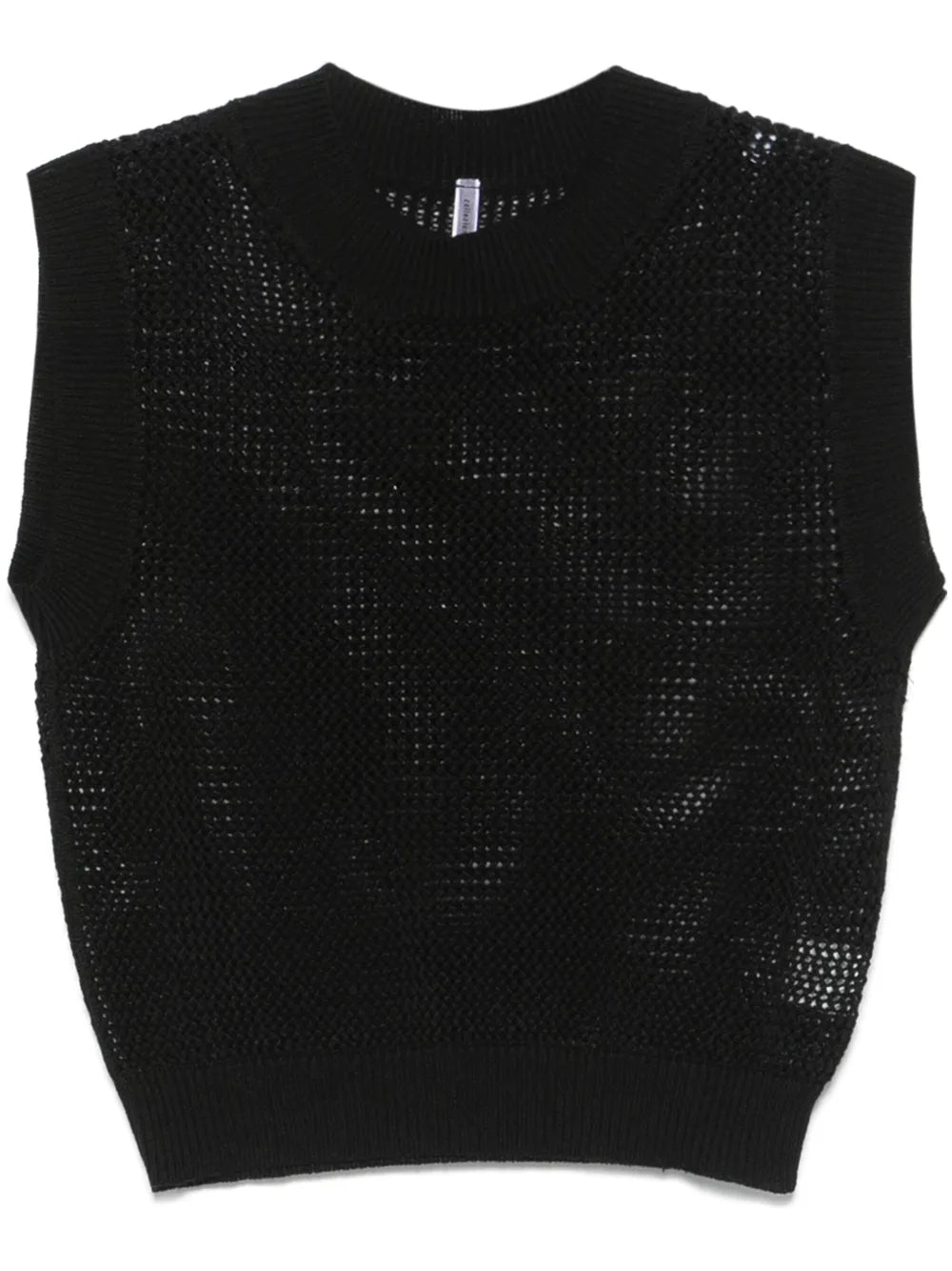 Pointelle-Knit Vest