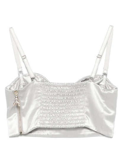 Satined Bustier Top