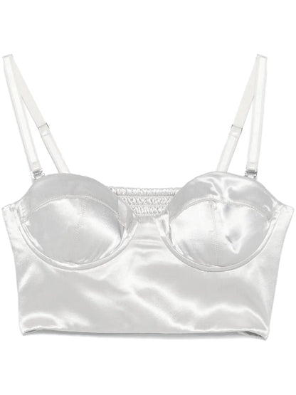 Satined Bustier Top