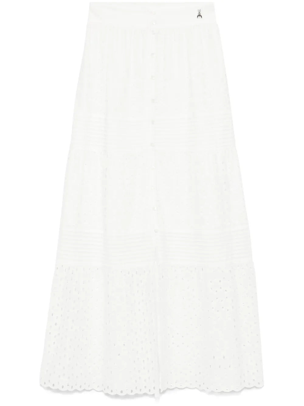 Embroiderde Midi Skirt