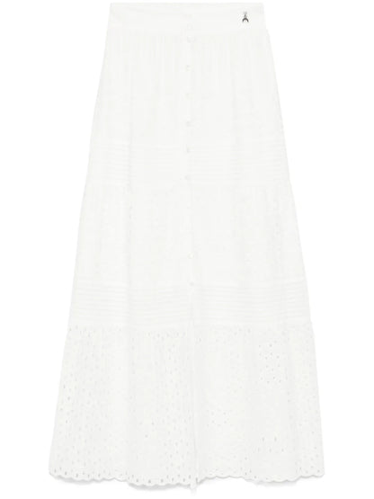 Embroiderde Midi Skirt