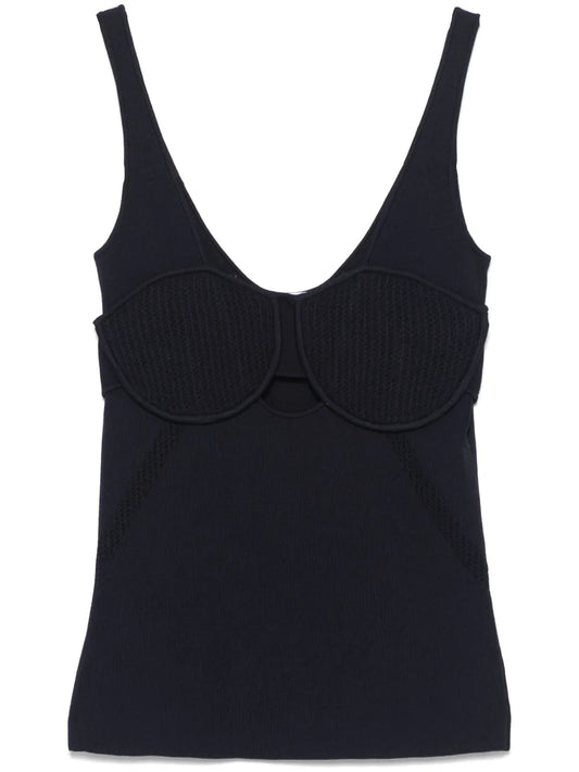 Ribbed Bustier Top