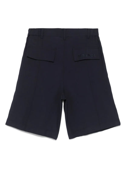Pleat-Detail Shorts