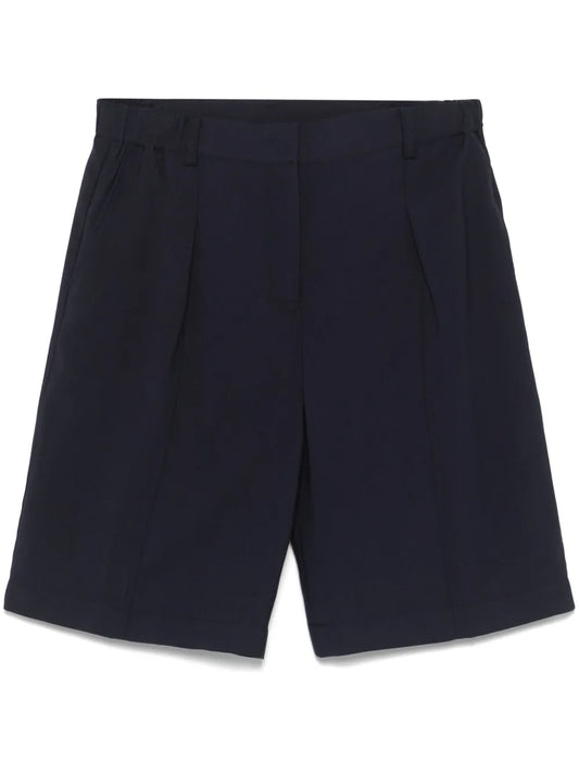 Pleat-Detail Shorts