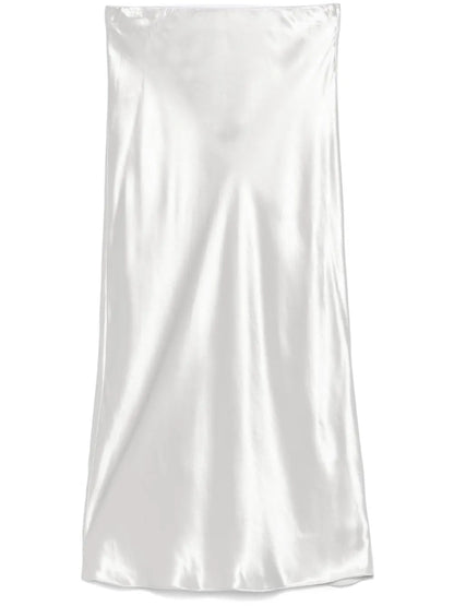 Satined Midi Skirt