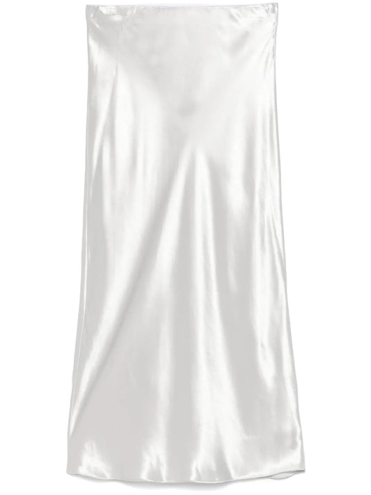 Satined Midi Skirt