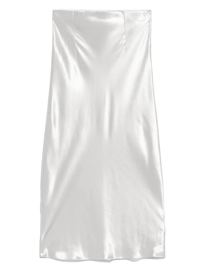 Satined Midi Skirt