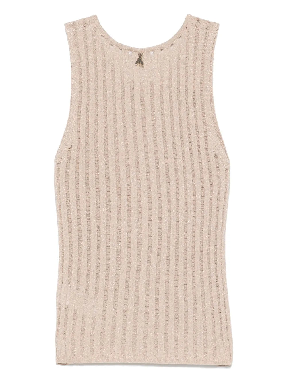 Lurex Open-Knit Tank Top