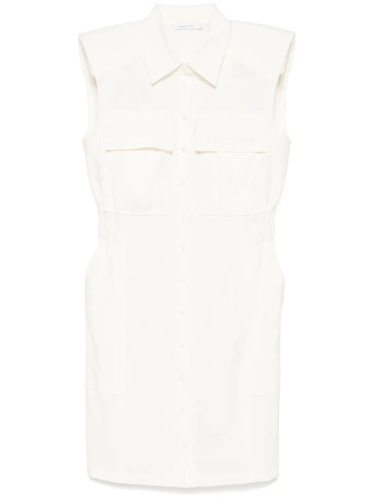 Logo-Embroidered Mini Dress