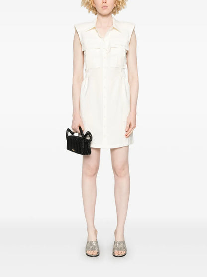 Logo-Embroidered Mini Dress
