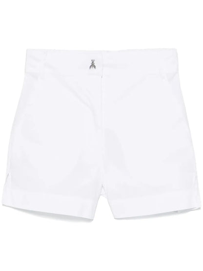 High-Waisted Cotton Shorts