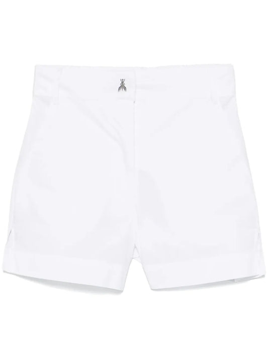 High-Waisted Cotton Shorts