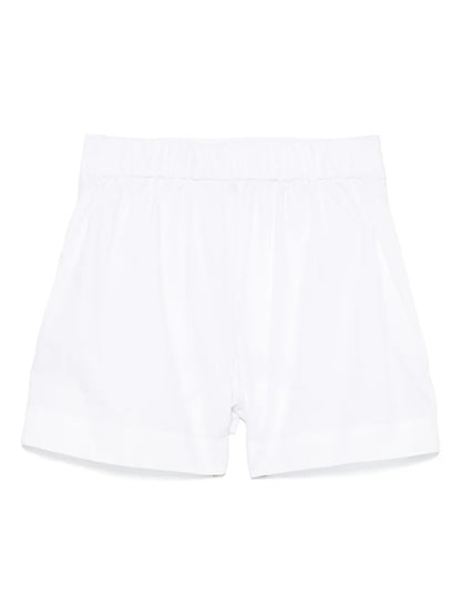 High-Waisted Cotton Shorts