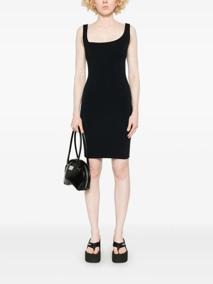 Logo-Plaque Mini Dress