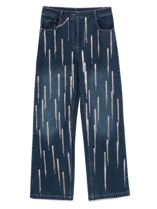 Rhinestones Jeans