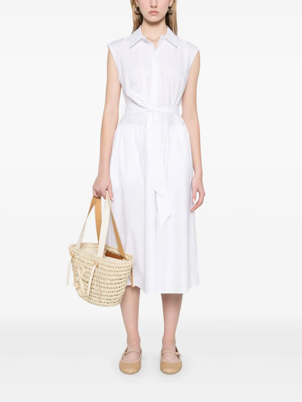 Poplin Midi Dress