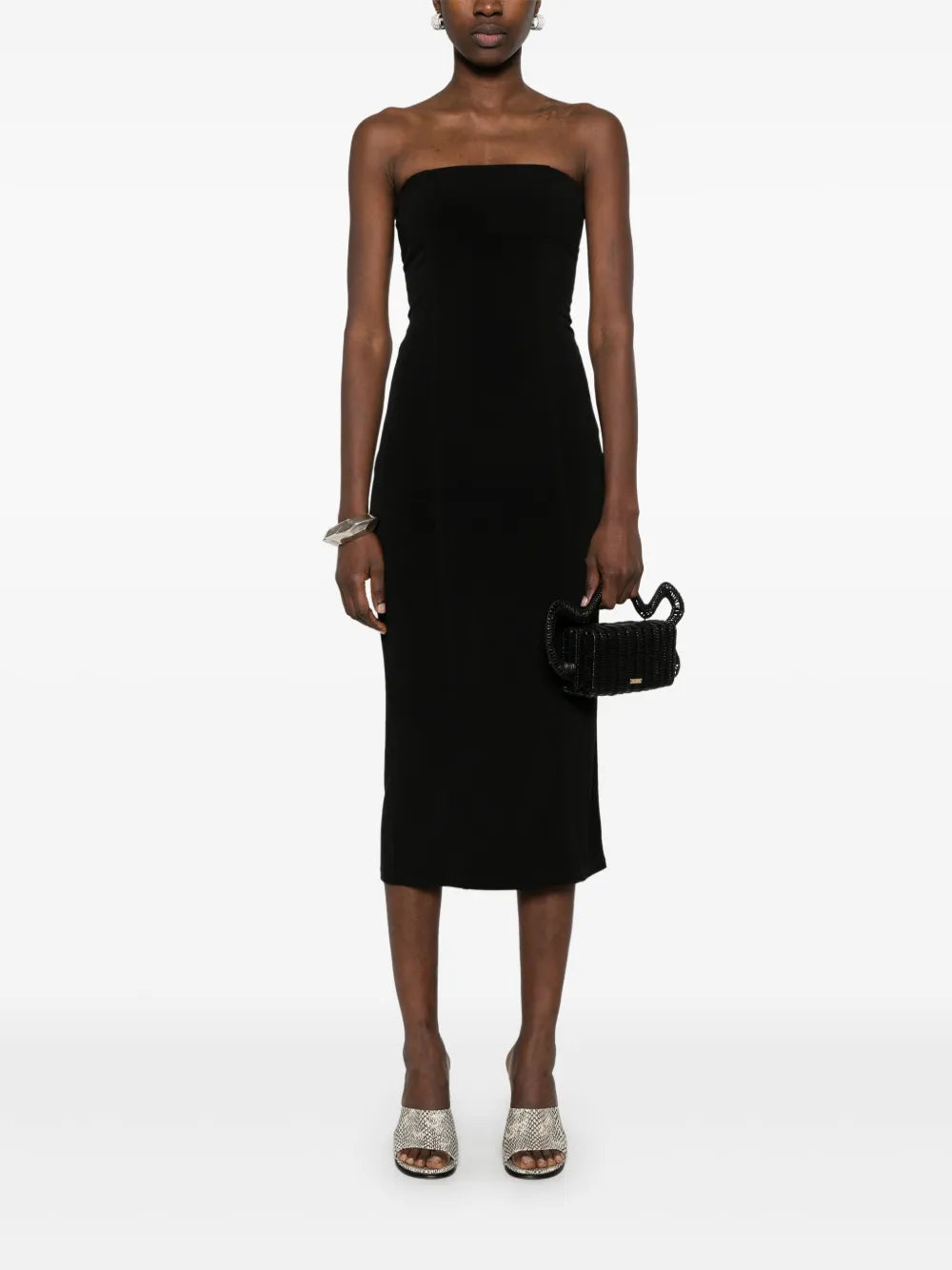 Bandeau-Style Midi Dress