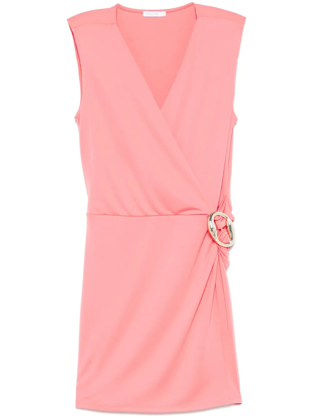 Draped-Detail Mini Dress